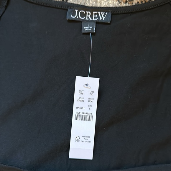 J Crew Square neck cap sleeve tee - Picture 3 of 5